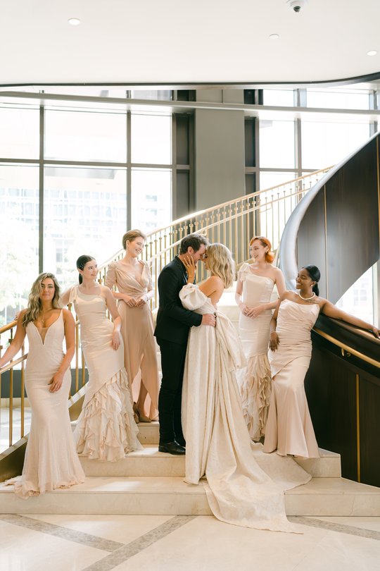 Bridesmaids in Blush