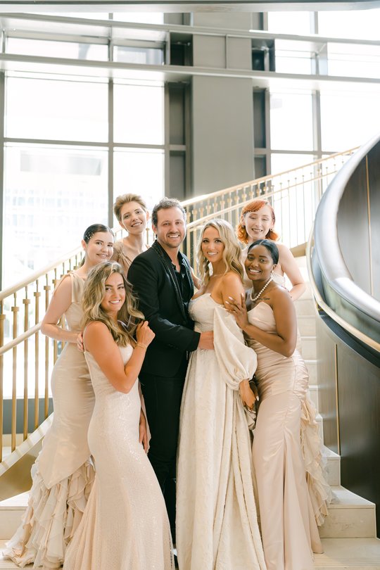 Bridesmaids in Blush