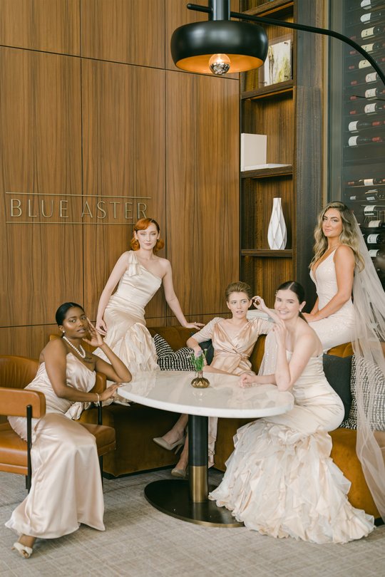 Bridesmaids in Blush