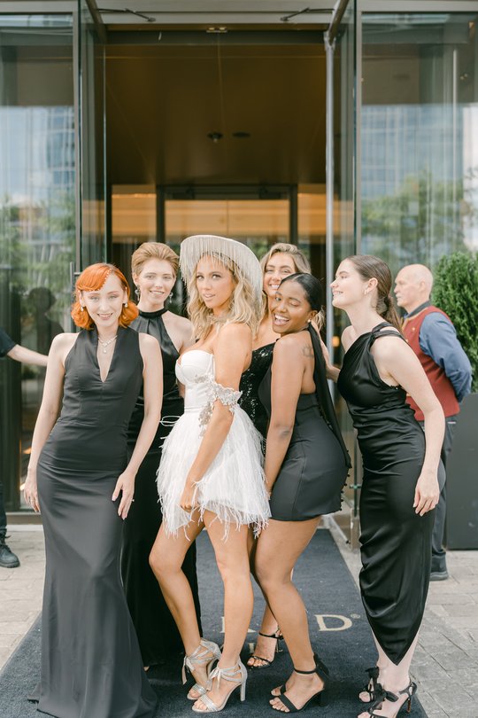 Bridesmaids in Black