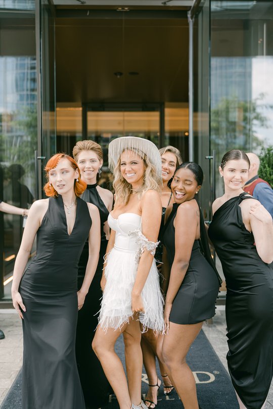 Bridesmaids in Black