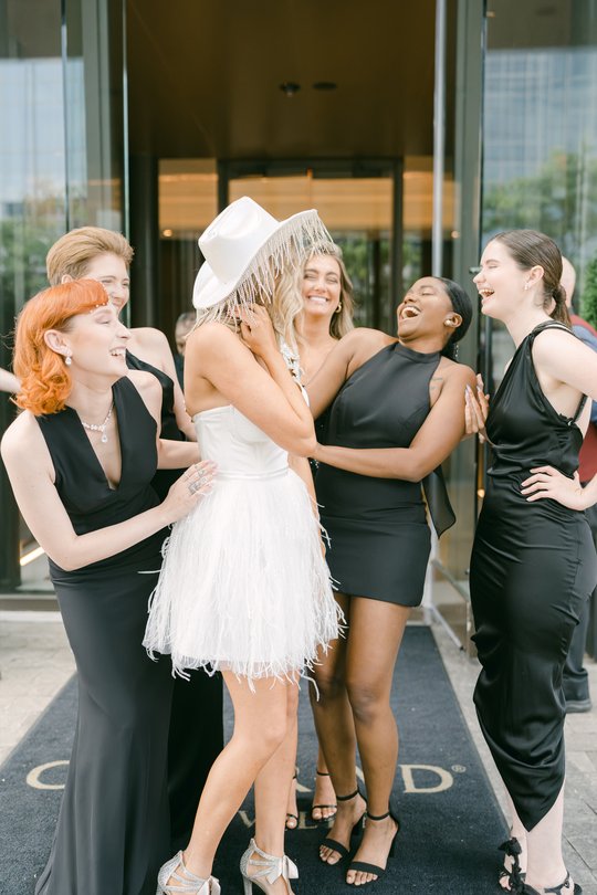 Bridesmaids in Black