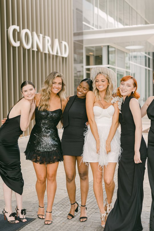 Bridesmaids in Black