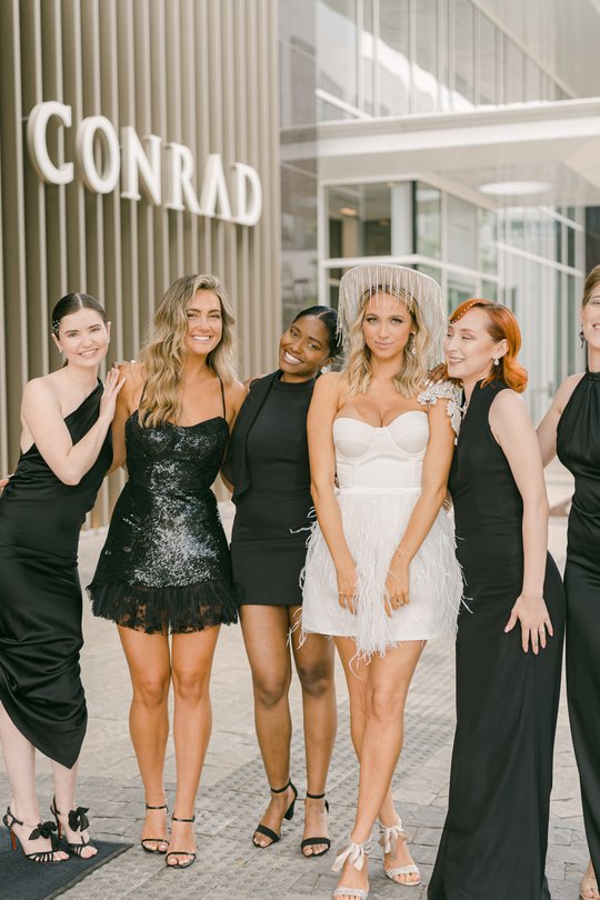 Bridesmaids in Black